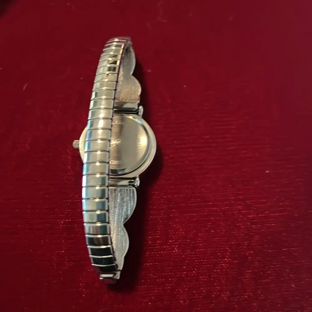 Vintage Mother Of Pearl Silver Gossip Watch